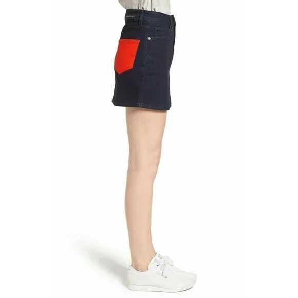 CURRENT/ELLIOTT Womens The Five-Pocket Denim Mini skirt Size 28 - Picture 7 of 12